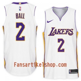 NBA Los Angeles Lakers Trikot Lonzo Ball 2 Nike 2017-18 Weiß Swingman - Herren